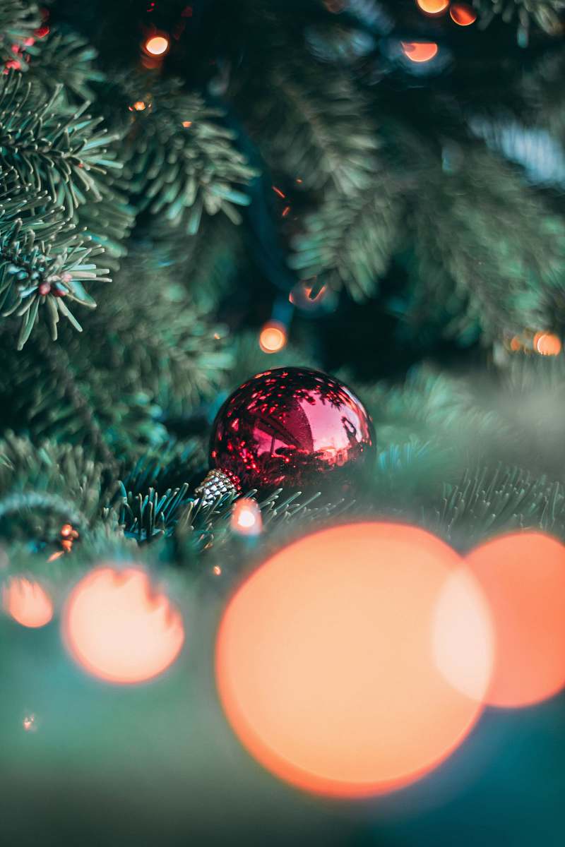 christmas tree red Christmas ball decoration ornament